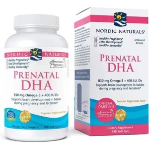Nordic Naturals | Prenatal Dha | 830mg/400i.u | 180 Softge Sabor Sin Sabor