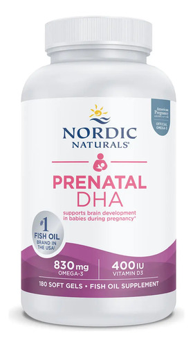 Nordic Naturals | Prenatal Dha | 830mg/400i.u | 180 Softge Sabor Sin Sabor - Image 7
