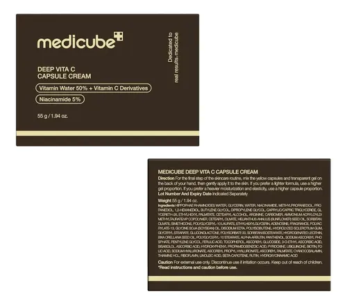 Medicube Deep Vita C Golden Capsule Cream Hidratante Facial - Imagen 7