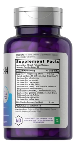 Horbäach Probiotic-14 50 Billion Salud Digestiva Avanzada - Image 2