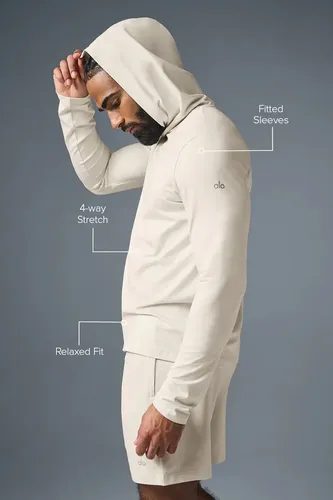 Alo Yoga Remera De Manga Larga Con Capucha Para Hombre Conqu - Image 5