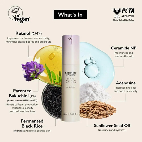 Haruharu Wonder Night Knight Serum Retinol + Bakuchiol - Image 3