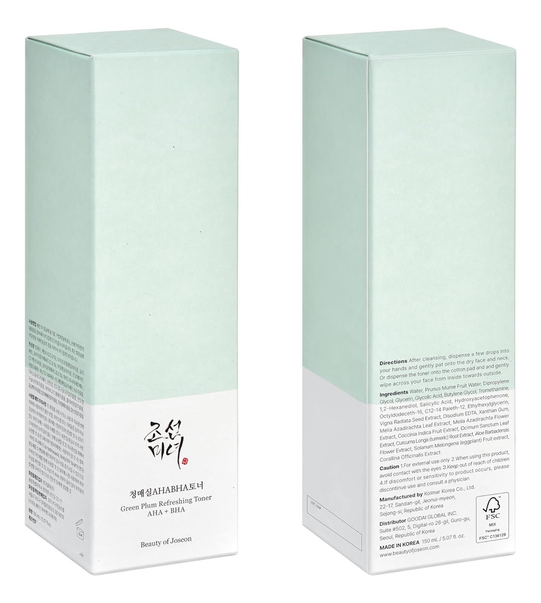 Beauty Of Joseon Green Plum Aha Bha - Tónico Refrescante - Image 8