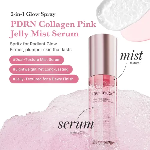 Medicube Pdrn Pink Collagen Glow Jelly Mist Serum - Image 2
