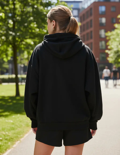 Alo Yoga Buzo Canguro Accolade Full Zip Hoodie Oversi - Image 2