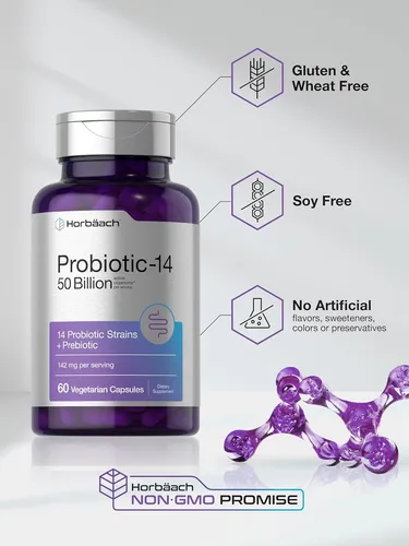 Horbäach Probiotic-14 50 Billion Salud Digestiva Avanzada - Image 10
