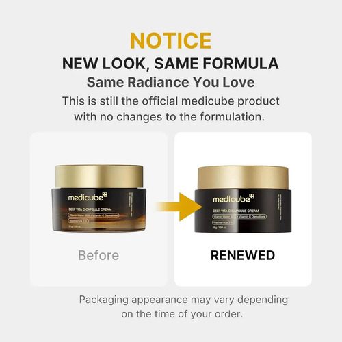 Medicube Deep Vita C Golden Capsule Cream Hidratante Facial - Imagen 2