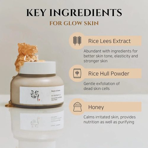 Beauty of Joseon – Ground Rice & Honey Glow Mask -150 ml - Imagen 4