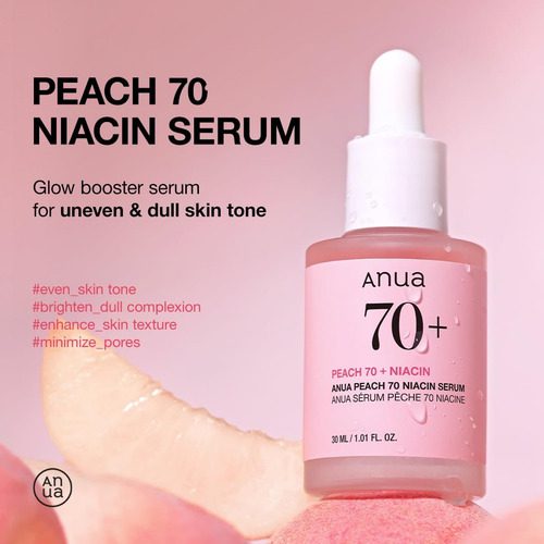 Anua Peach 70 Suero Con Niacinamida, De 1.01 Oz Fl, Suero - Imagen 2