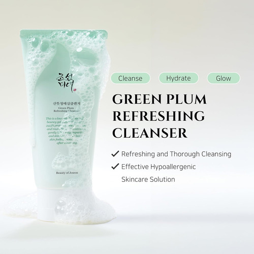 Beauty Of Joseon Green Plum Refreshing Gel Limpiador Acne - Image 4