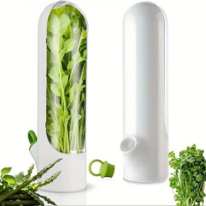 Contenedor Conservador Hierbas Cilantro Perejil Reutilizable