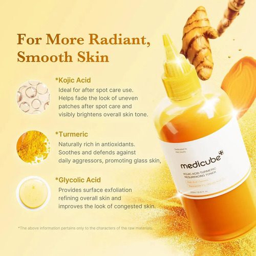 Medicube Kojic Acid Turmeric Resurfacing Toner - Imagen 7