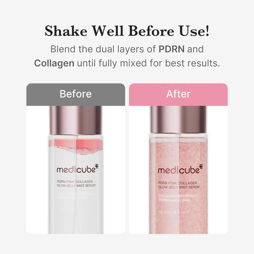 Medicube Pdrn Pink Collagen Glow Jelly Mist Serum - Image 4