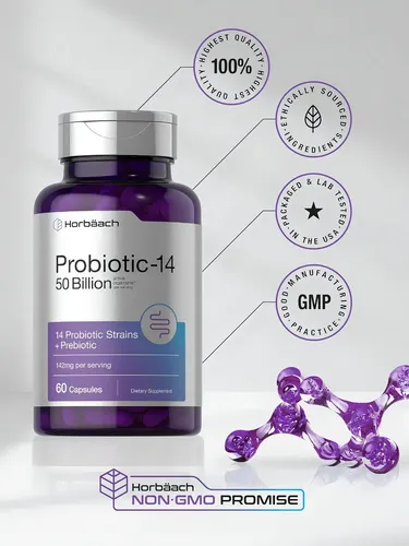 Horbäach Probiotic-14 50 Billion Salud Digestiva Avanzada - Image 3