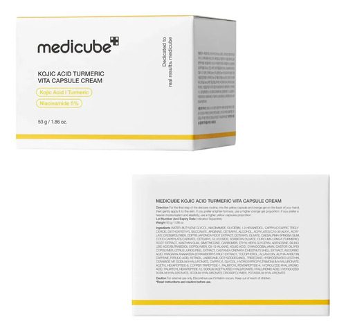 Medicube Kojic Acid Turmeric Vita Capsule Cream 53g Todo Tipo De Piel Noche - Imagen 5