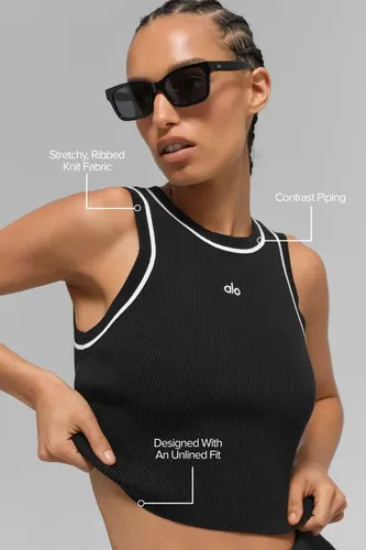 Alo Yoga Ribbed Sweater Knit Highline Cropped Tank - Imagen 5