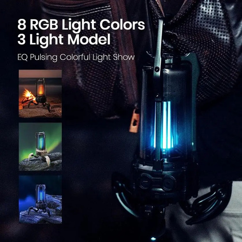 Bocina Bluetooth Gravastar Supernova 25w Luz Led Rgb Portátil Negro - Image 6