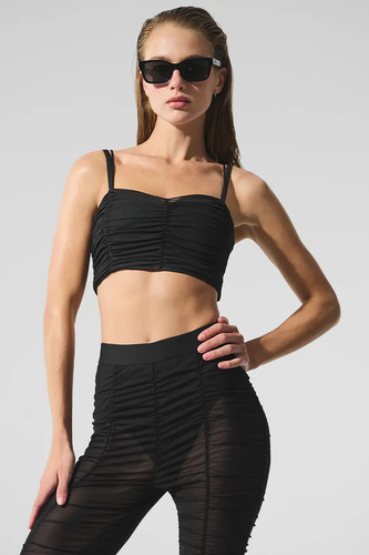 Alo Yoga Original, Top Remera Deportivo Mesh Cherish - Image 3