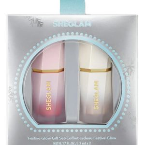 Sheglam Festive Glow Gift Set Líptick Rose Ritual & Glass H Ritual De Rosa Y Corazón De Cristal