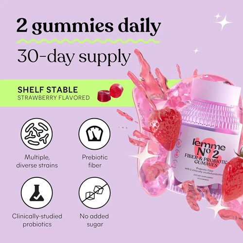 Lemme Fiber & Probiotic Gummies – 60 Gomitas - Imagen 5