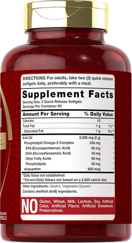 Carlyle Aceite De Krill Antártico 2000 Mg 120 Cápsulas Bland - Image 2