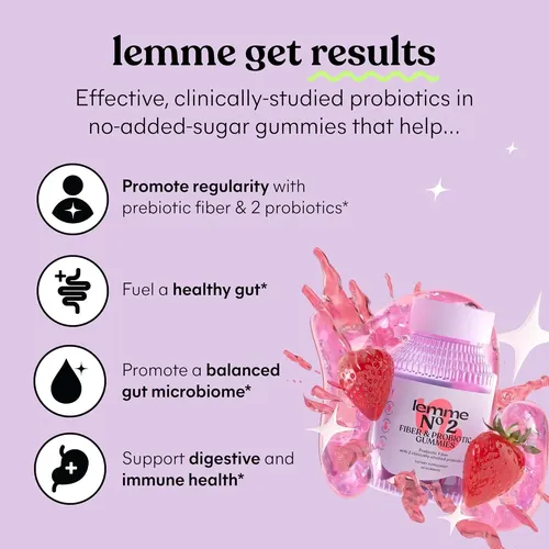 Lemme Fiber & Probiotic Gummies – 60 Gomitas - Imagen 2
