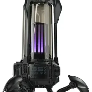 Bocina Bluetooth Gravastar Supernova 25w Luz Led Rgb Portátil Negro
