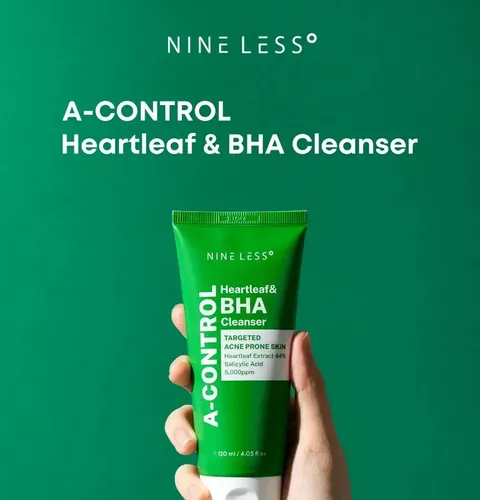 Nineless A-Control Heartleaf & BHA Cleanser MINI - Image 5