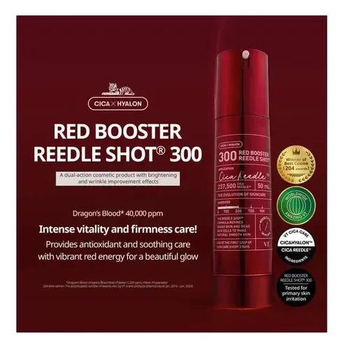 Vt Cosmetics Red Booster Reedle Shot 300 (50ml) - Imagen 2