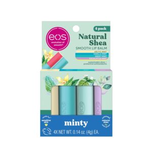 Eos Labial Natural Shea Lip Balm Variedad Pack 4 Unid.