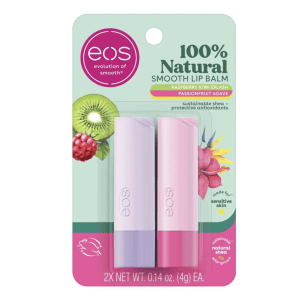 Eos Labiales Pack 2 De 100% Natural Lip Balm