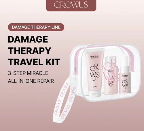 Growus Damage Therapy Travel Kit Cuidado Capilar Mini - Imagen 2