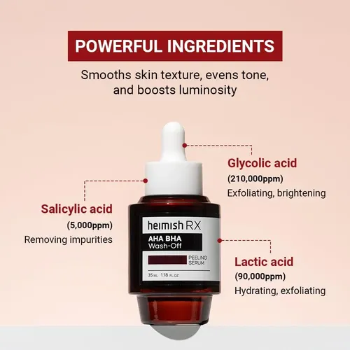 Heimish Rx Aha Bha Wash-off Peeling Serum - 35ml - Imagen 5