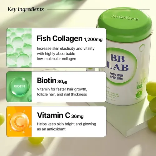 Bb Lab Low Molecular Collagen Biotin Plus Shine Muscat - Imagen 4