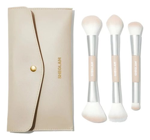 Sheglam Face Essentials Brush Set With Bag - Brochas