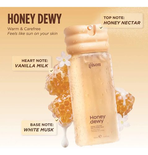 Gisou Cuidado Mist Cuerpo Honey Dewy Honey Infused - Imagen 2