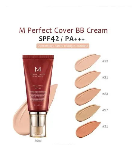 Missha Base Makeup M Perfect Cover Bb Cream Spf42 Pa+ 50 Ml - Imagen 3