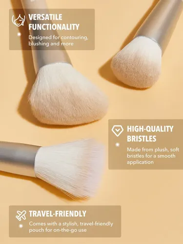 Sheglam Face Essentials Brush Set With Bag - Brochas - Imagen 4