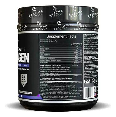 Sascha Fitness Multi Colageno Hidrolizado Collagen - Imagen 7