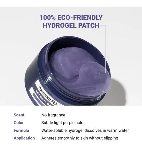Heimish Rx Retinol Bakuchiol Hydrogel Eye Patch 60 Parches - Imagen 3