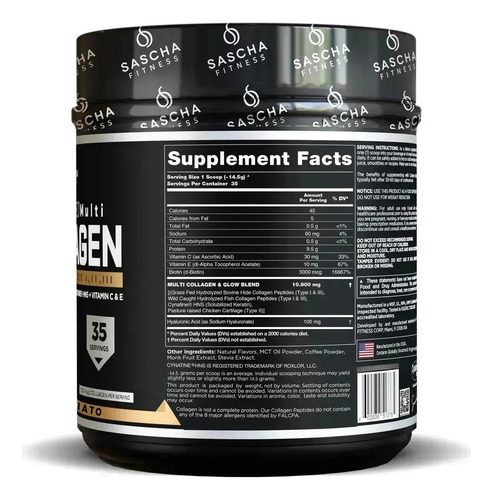 Sascha Fitness Multi Colageno Hidrolizado Collagen - Imagen 3