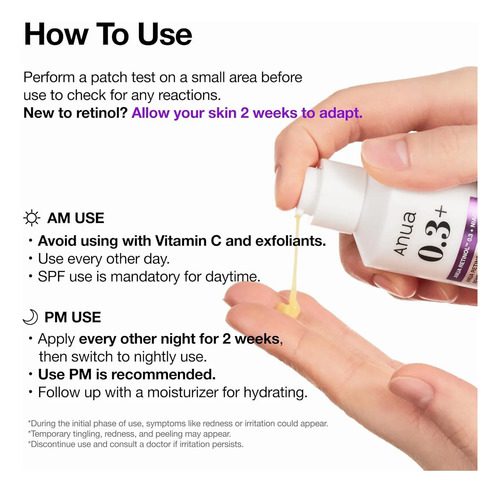 Anua Retinol 0.3% + Niacinamida 5% Antienvejecimiento - Imagen 4