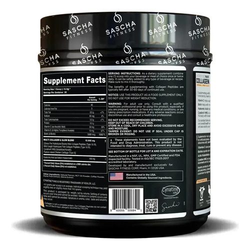 Sascha Fitness Multi Colageno Hidrolizado Collagen - Imagen 4