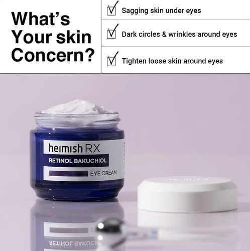Heimish Rx Retinol Bakuchiol Eye Crema 30ml Antiedad - Imagen 3