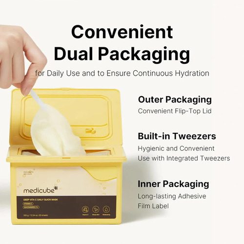Medicube Deep Vita C Quick Mask Cuidado Facial - Imagen 4