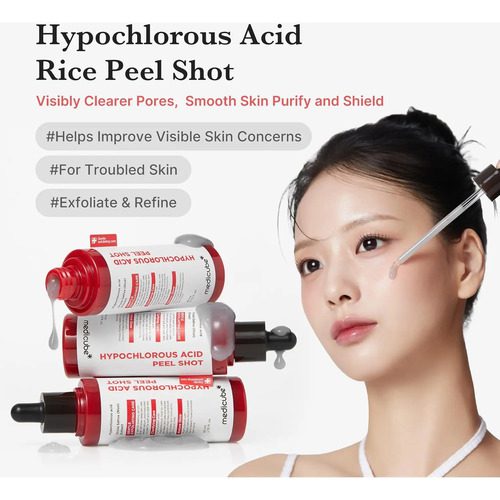 Medicube Hypochlorous Acid Rice Peel Shot Exfoliante Facial - Imagen 2