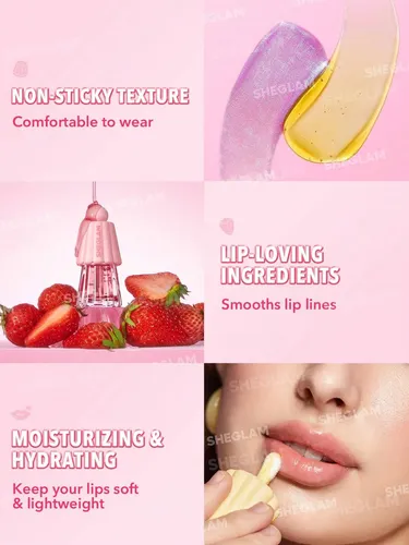 Sheglam Labial Jelly Wow Hydrating Lip Oil Gloss Y Glitter - Imagen 4