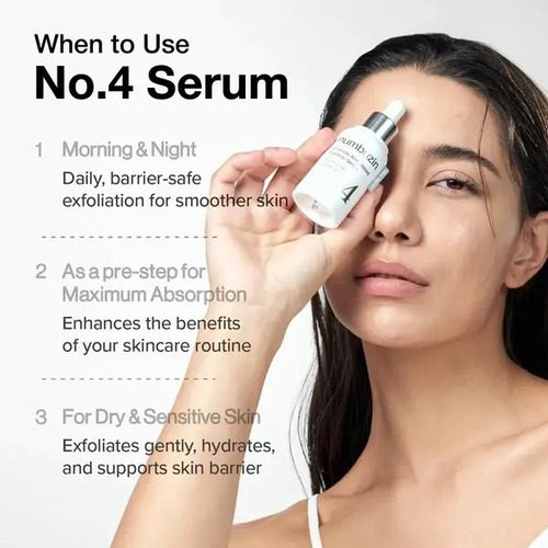 Numbuzin 4 Ceramide Aha Glazed Skin Prep Serum Exfoliante 30 - Imagen 5