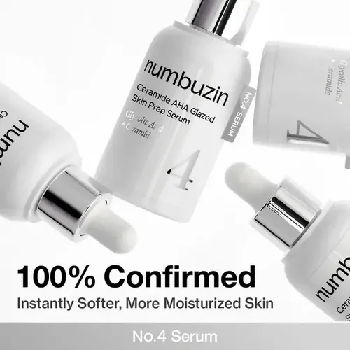 Numbuzin 4 Ceramide Aha Glazed Skin Prep Serum Exfoliante 30 - Imagen 4
