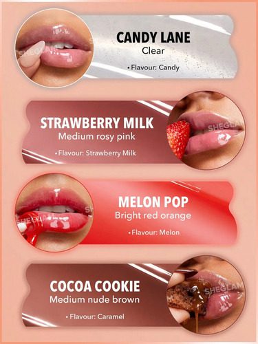 Sheglam Kit De Labiales Gloss Crystal Glaze Moisturizing Lip - Imagen 5
